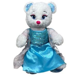 Build-A-Bear Workshop Disney Frozen Elsa Polar Bear Plush Stuffed Animal Toy 16"